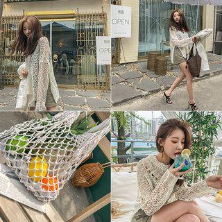 Loose-fit Net Sweater