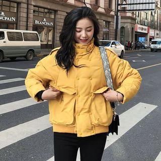 Stand Collar Double-breasted Padded Jacket