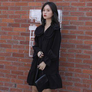 Ruffle Collar Dress As Shown In Figure - One Size