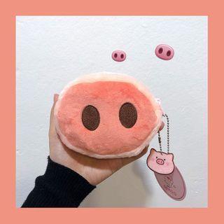 Furry Cartoon Zip Coin Purse