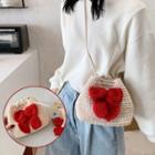 Mini Crochet Bow Crossbody Bag / Diy Kit