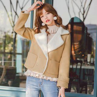 Double-buttoned Woolen Jacket
