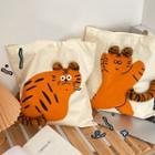 Tiger Print Tote Bag / Charm