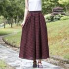Gingham Midi A-line Skirt (various Designs)