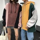 Couple Matching Boxy Color Block Hoodie