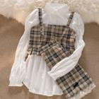 Plain Blouse / Camisole Top / A-line Skirt