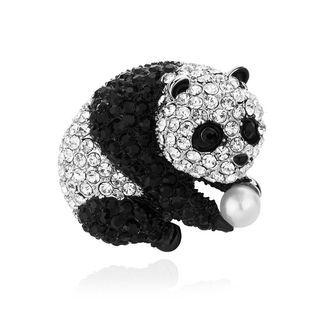 Panda Rhinestone Brooch