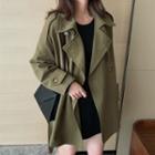 Double-breasted Trench Coat / Midi Trench Coat