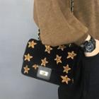 Embroidered Star Shoulder Bag