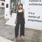 Buckle-side Wide-leg Jumper Pants