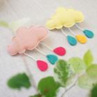 Cloud Hair Clip 01 - Pink - One Size