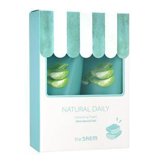 The Saem - Natural Daily Cleansing Foam Special Set - 4 Types Aloe