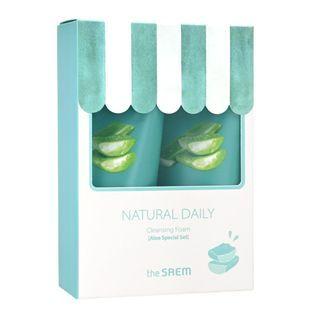 The Saem - Natural Daily Cleansing Foam Special Set - 4 Types Aloe