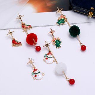 Christmas Drop Asymmetrical Earring (various Designs)