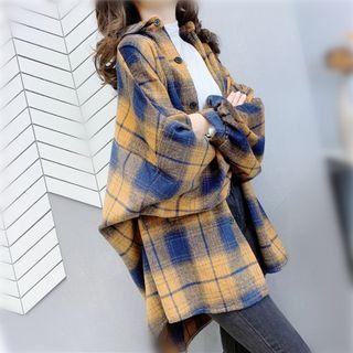 Long-sleeve Pleated Oversized Shirt