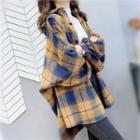 Long-sleeve Pleated Oversized Shirt