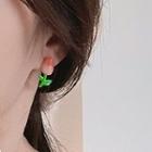 Flower Stud Earring Eh1464 - 1 Pair - Pink - One Size