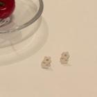 Flower Earring 1 Pair - Beige - One Size