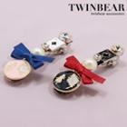 Bow Accent Poker Hair Clip