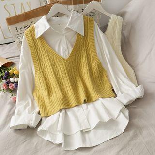 Loose-fit Knit Vest In 6 Colors