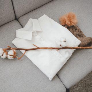 Pocket-front Plain Cotton Shirt