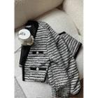 Open-front Crop Tweed Jacket