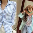 Long-sleeve Bengal-stripe Shirt