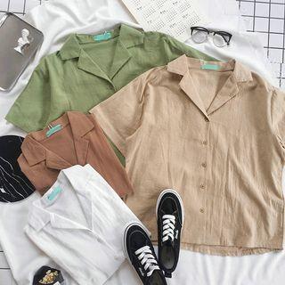 Boxy Short-sleeve Blouse