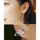 Rhinestone Crown Ear Studs