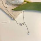 Butterfly Necklace 1 Pc - Silver - One Size
