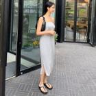 Slit-side Tube Top Dress