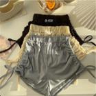 Drawstring High-waist Oversize Shorts