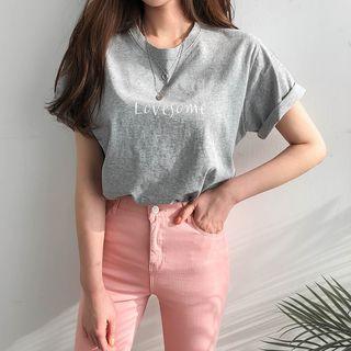 Lovesome Letter Print T-shirt