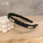 Smiley Face Headband Black - One Size