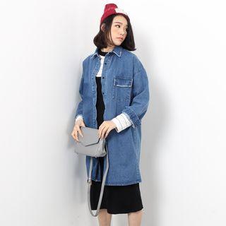 Long Denim Blouse