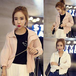 Plain Drawstring Jacket