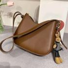 Faux Leather Shoulder Bag / Bag Charm / Set