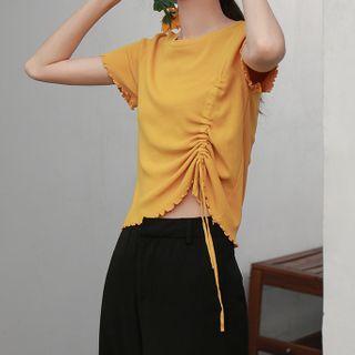 Short-sleeve Drawcord T-shirt