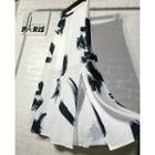 Printed Midi Side Slit Skirt