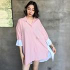 Panel 3/4-sleeve Shirtdress