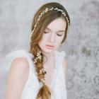 Bridal Faux-pearl Headpiece White - One Size