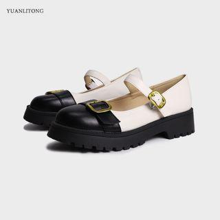 Two-tone Platform Mary Jane Shoes