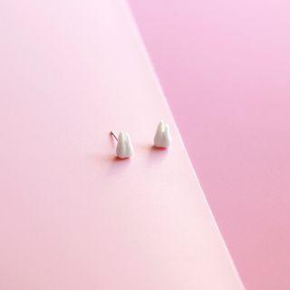 Ceramic Teeth Stud Earring As Shown In Figure - One Size