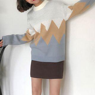 Zigzag Trim Sweater