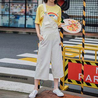 One Shoulder Printed Jumper Pants