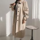 Single-breasted Trench Coat Beige - One Size