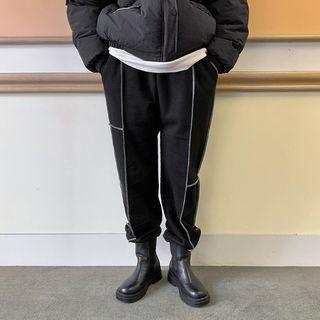 Overlock-stitch Jogger Sweatpants