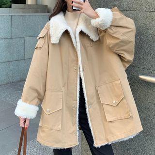 Button-up Fleece-lined Jacket