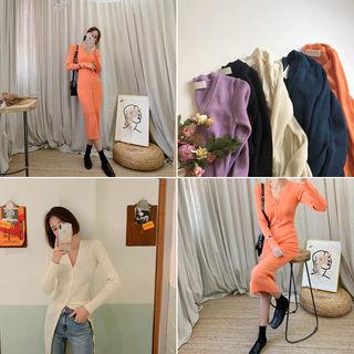 Two-way Maxi Knit Cardigan