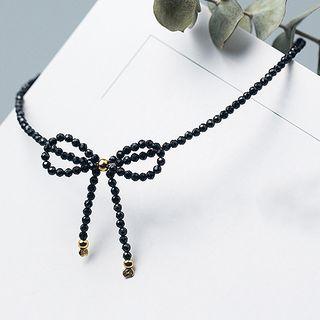 925 Sterling Silver Bow Anklet